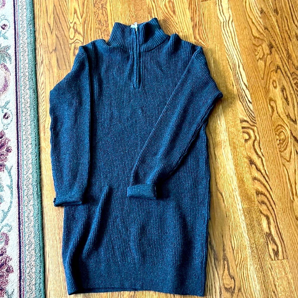 Sweater Dress Zip Up